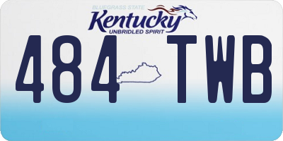 KY license plate 484TWB