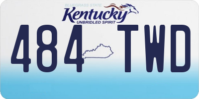 KY license plate 484TWD