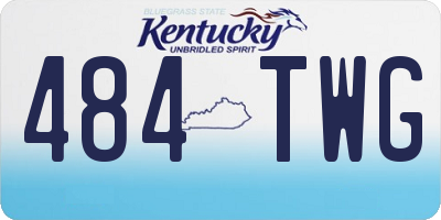 KY license plate 484TWG