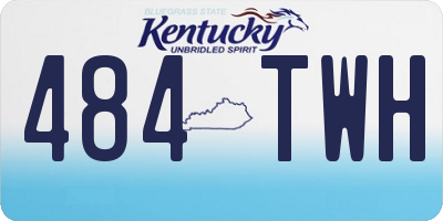 KY license plate 484TWH