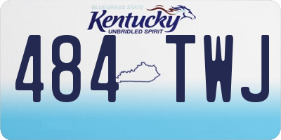 KY license plate 484TWJ