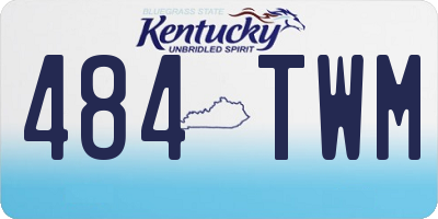 KY license plate 484TWM