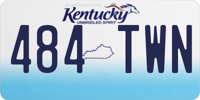 KY license plate 484TWN
