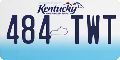 KY license plate 484TWT