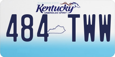 KY license plate 484TWW