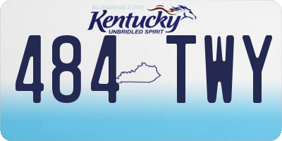 KY license plate 484TWY