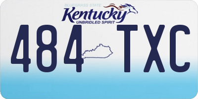 KY license plate 484TXC