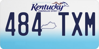 KY license plate 484TXM