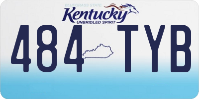 KY license plate 484TYB