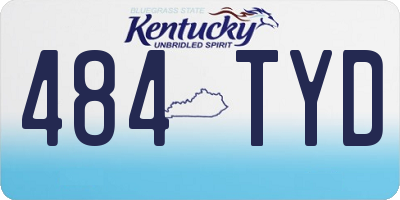 KY license plate 484TYD