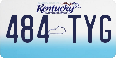 KY license plate 484TYG