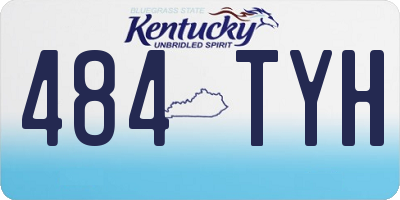 KY license plate 484TYH