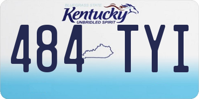 KY license plate 484TYI