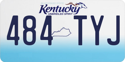 KY license plate 484TYJ