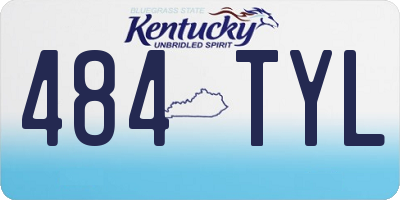 KY license plate 484TYL