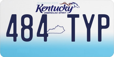 KY license plate 484TYP