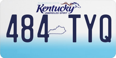 KY license plate 484TYQ