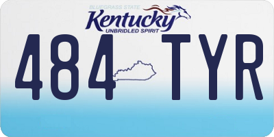 KY license plate 484TYR