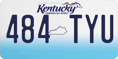 KY license plate 484TYU