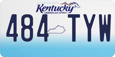 KY license plate 484TYW