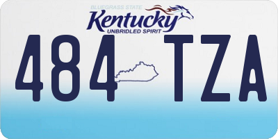 KY license plate 484TZA