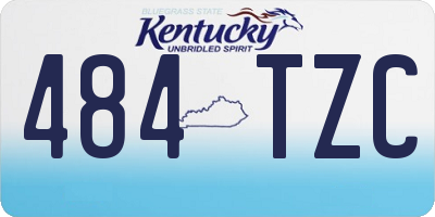 KY license plate 484TZC