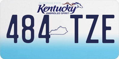 KY license plate 484TZE