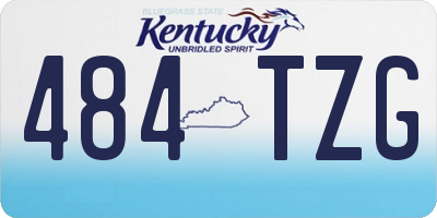 KY license plate 484TZG