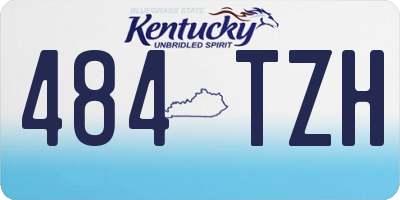 KY license plate 484TZH
