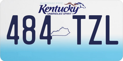 KY license plate 484TZL