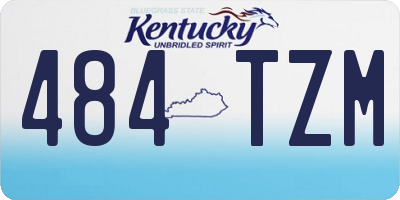 KY license plate 484TZM