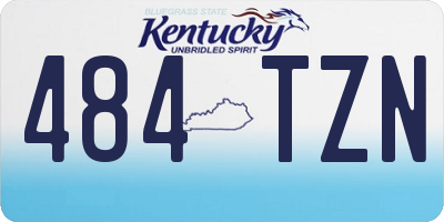 KY license plate 484TZN