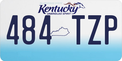 KY license plate 484TZP