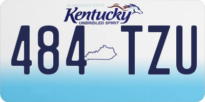 KY license plate 484TZU