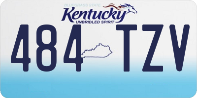 KY license plate 484TZV