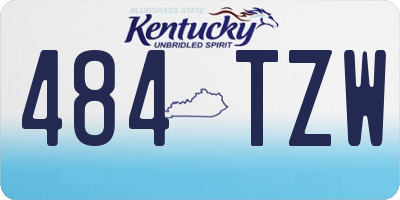 KY license plate 484TZW