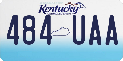 KY license plate 484UAA