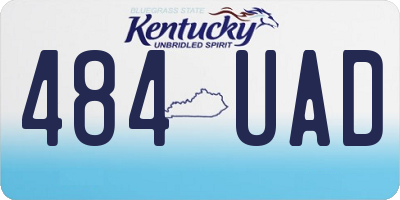 KY license plate 484UAD