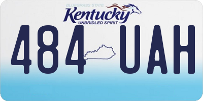 KY license plate 484UAH