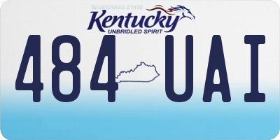KY license plate 484UAI