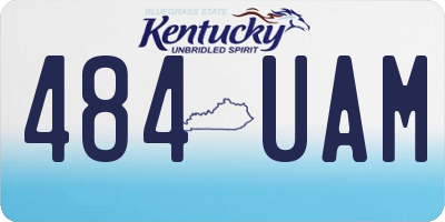 KY license plate 484UAM