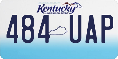 KY license plate 484UAP