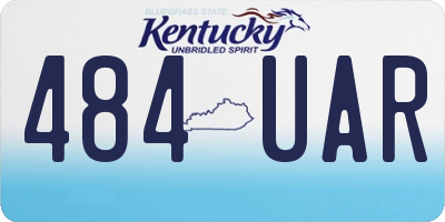 KY license plate 484UAR