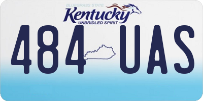 KY license plate 484UAS