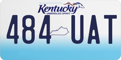 KY license plate 484UAT