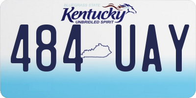 KY license plate 484UAY