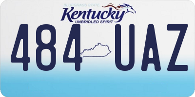 KY license plate 484UAZ