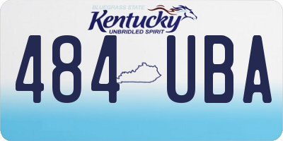 KY license plate 484UBA