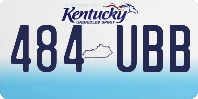 KY license plate 484UBB