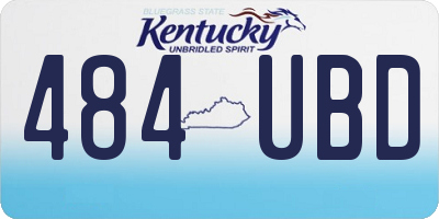 KY license plate 484UBD